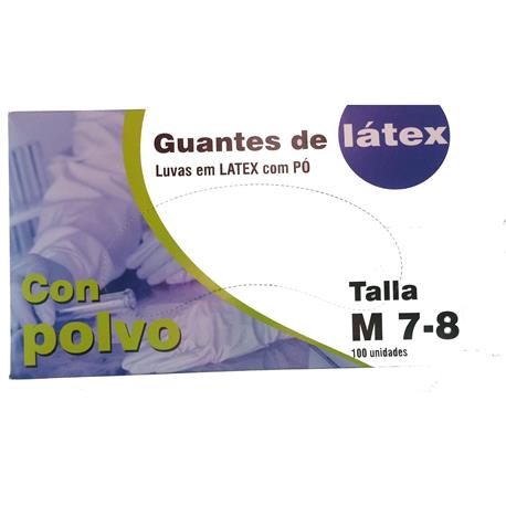 Guantes de látex 100u